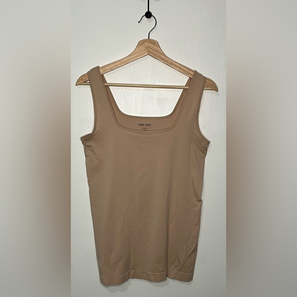 Nine West Tan Sleeveless Shapewear Tank - Picture 1 of 3